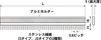 静電気対策品>除電ブラシ規格